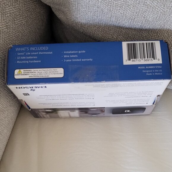 Emerson Sensi Lite Smart Programmable Thermostat Model ST25U -New in Open Box- - Picture 8 of 10